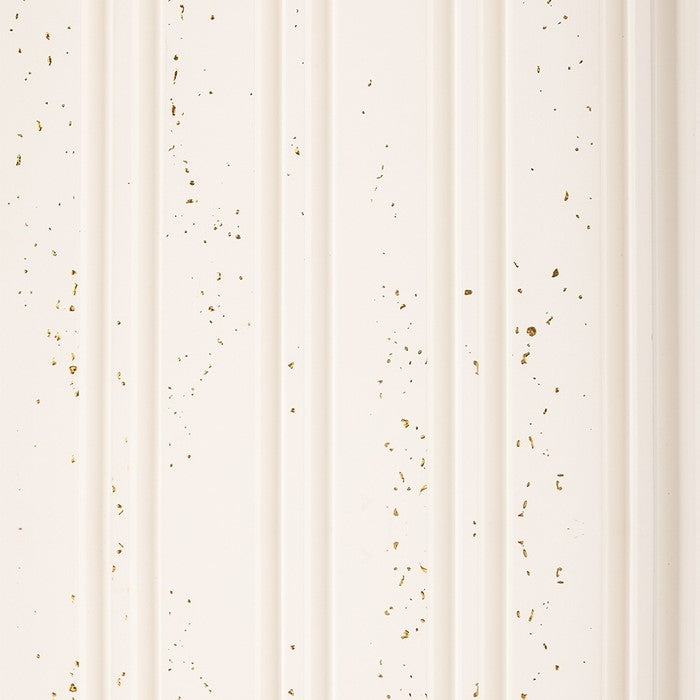 Gilded Fleck Multi Width Slatted Polypropylene Interior Decorative Wall Panel, metallic finish for interior wall cladding