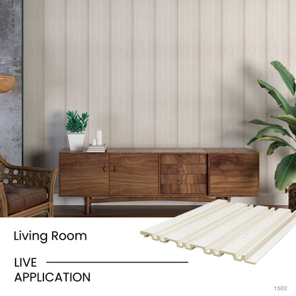 Gilded Fleck Multi Width Slatted Polypropylene Interior Decorative Wall Panel