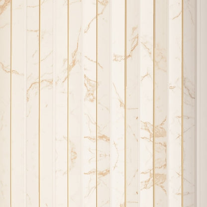 Gilded Vein Corrugated Polypropylene Interior Decorative Wall Panel, polypropylene wall panel with a marble look surface