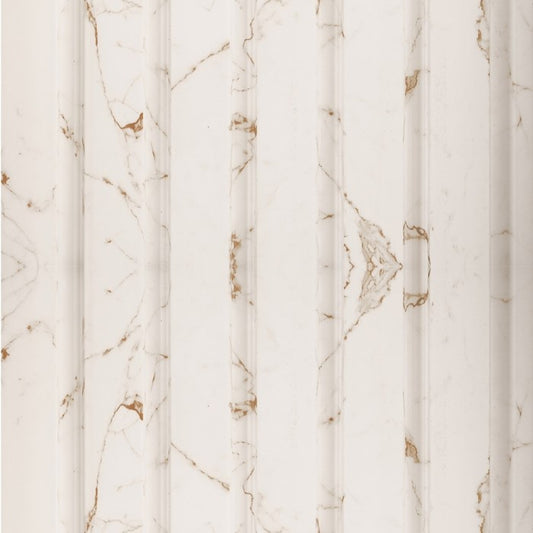 Gilded Vein Large Slatted Polypropylene Interior Decorative Wall Panel