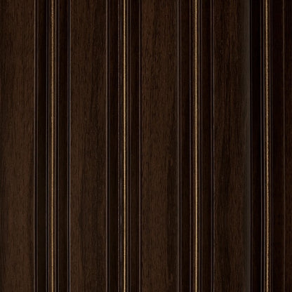 Gilded Wenge Multi Width Slatted Polypropylene Interior Decorative Wall Panel, wood look finish for interior wall cladding