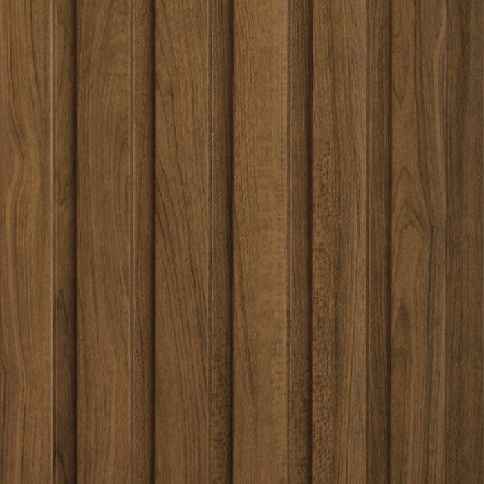 Golden Oak Large Slatted Polypropylene Interior Decorative Wall Panel, wood look finish for interior wall cladding