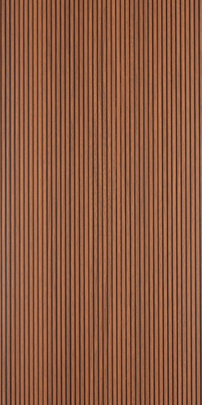 Mahogany Scallop Polypropylene Interior Decorative Wall Panel