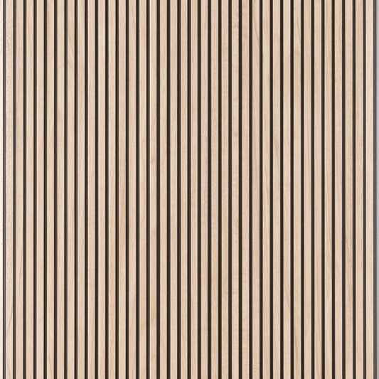 Maple Two-Tone Slatted Polypropylene Interior Decorative Wall Panel
