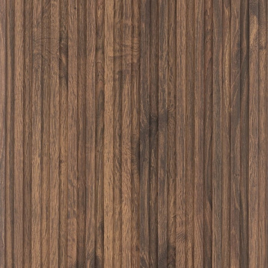 Walnut Small Slatted Polypropylene Interior Decorative Wall Panel