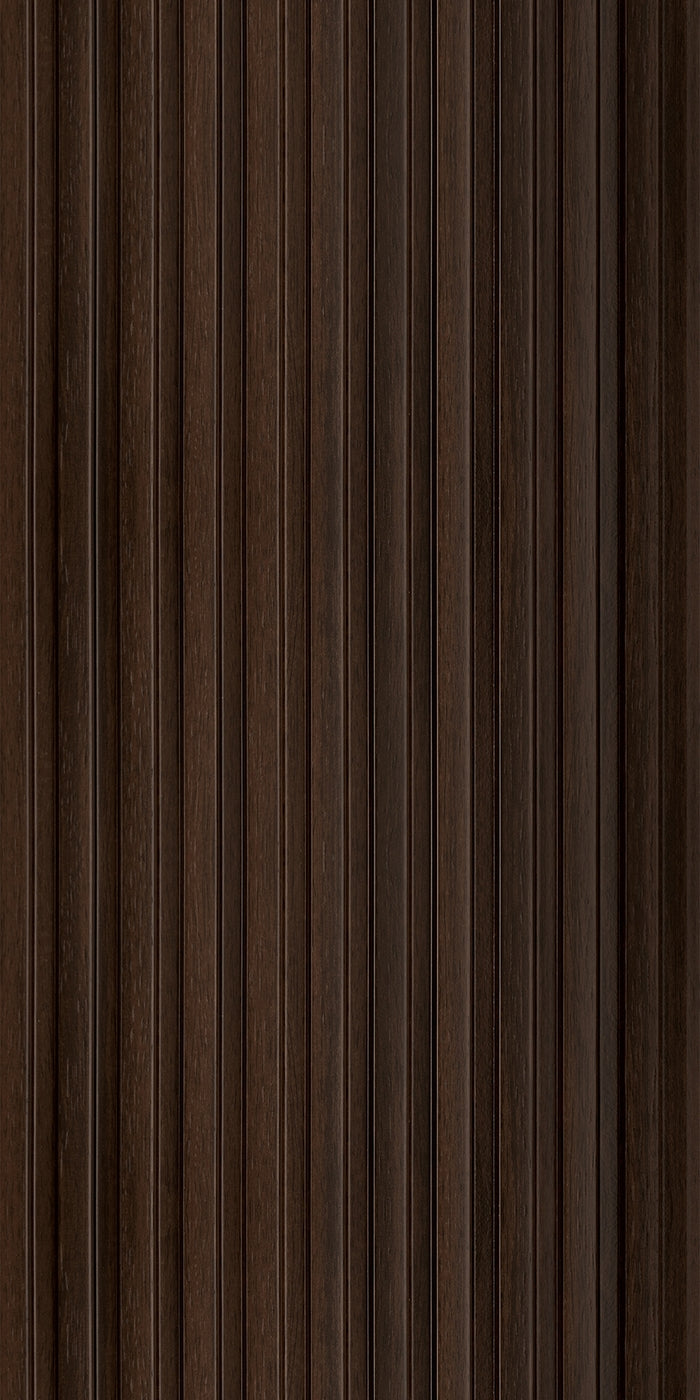 Wenge Slatted Polypropylene Interior Decorative Wall Panel
