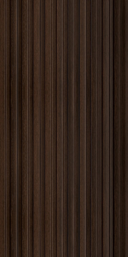 Wenge Slatted Polypropylene Interior Decorative Wall Panel