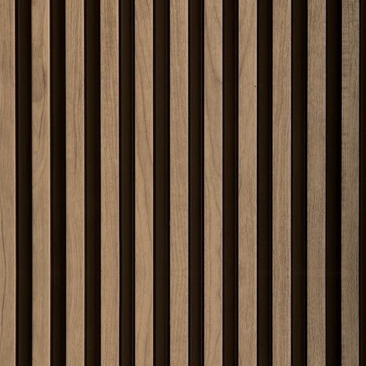 Yellow Oak Two-Tone Medium Slatted Polypropylene Interior Decorative Wall Panel