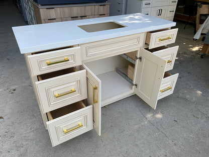 L-Ivory White Raised Panel