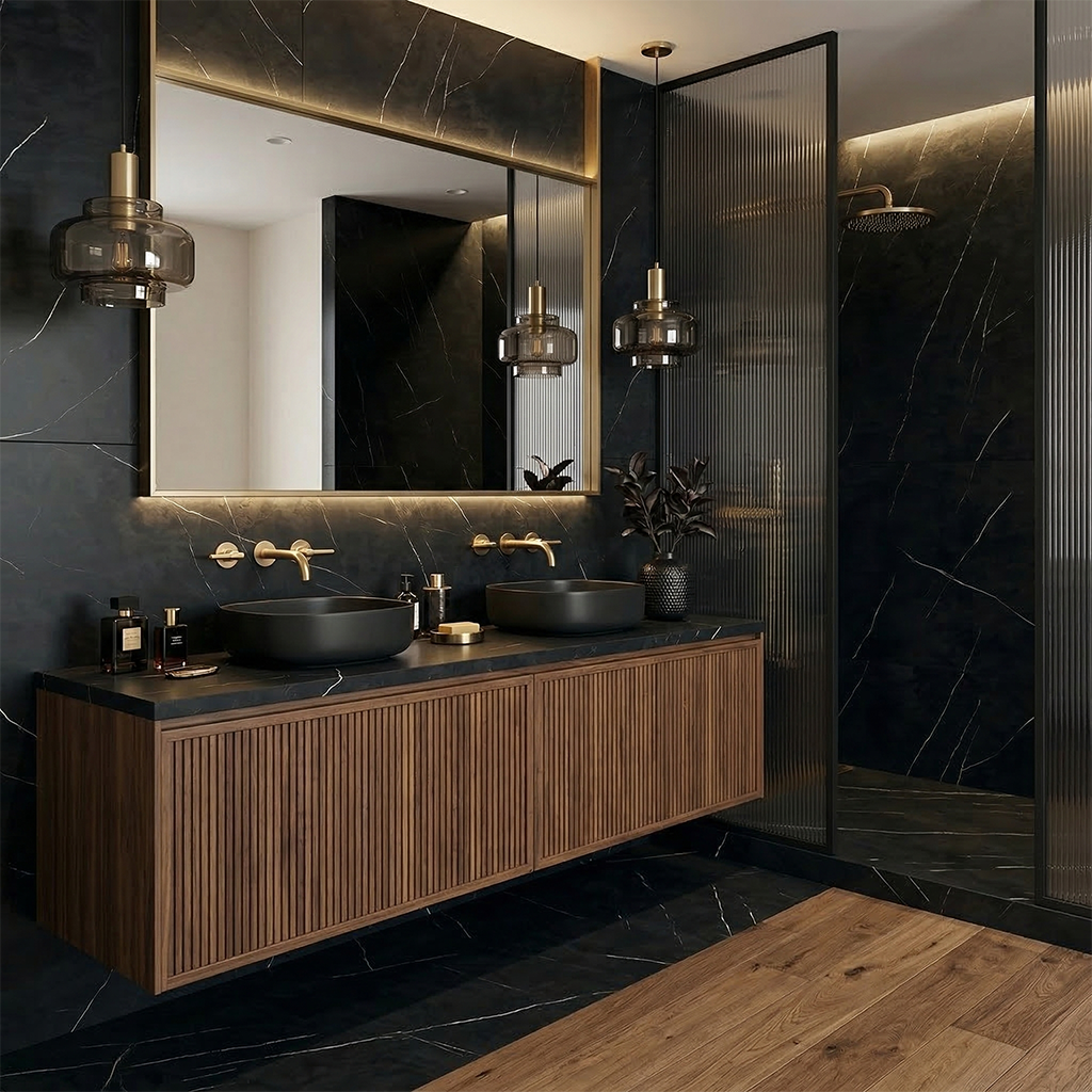 GM-Atlas Concorde HybridSlab™ Black Origin Rectified Porcelain Slab