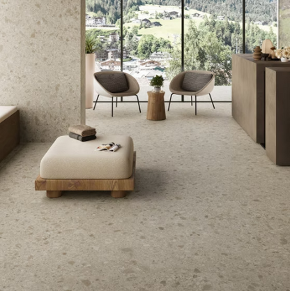 GM-Atlas Concorde HybridSlab™ Boost Mix Ivory Rectified Porcelain Slab