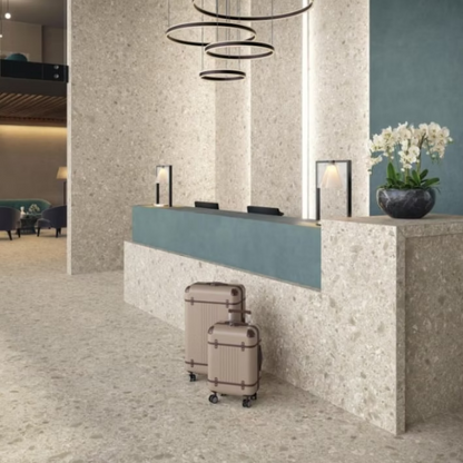 GM-Atlas Concorde HybridSlab™ Boost Mix Ivory Rectified Porcelain Slab