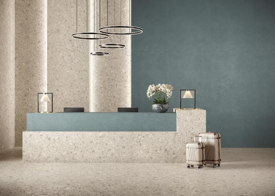 GM-Atlas Concorde HybridSlab™ Boost Mix Ivory Rectified Porcelain Slab