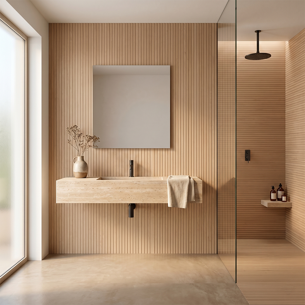 GM-Atlas Concorde HybridSlab™ Bright Oak Line Rectified Porcelain Slab