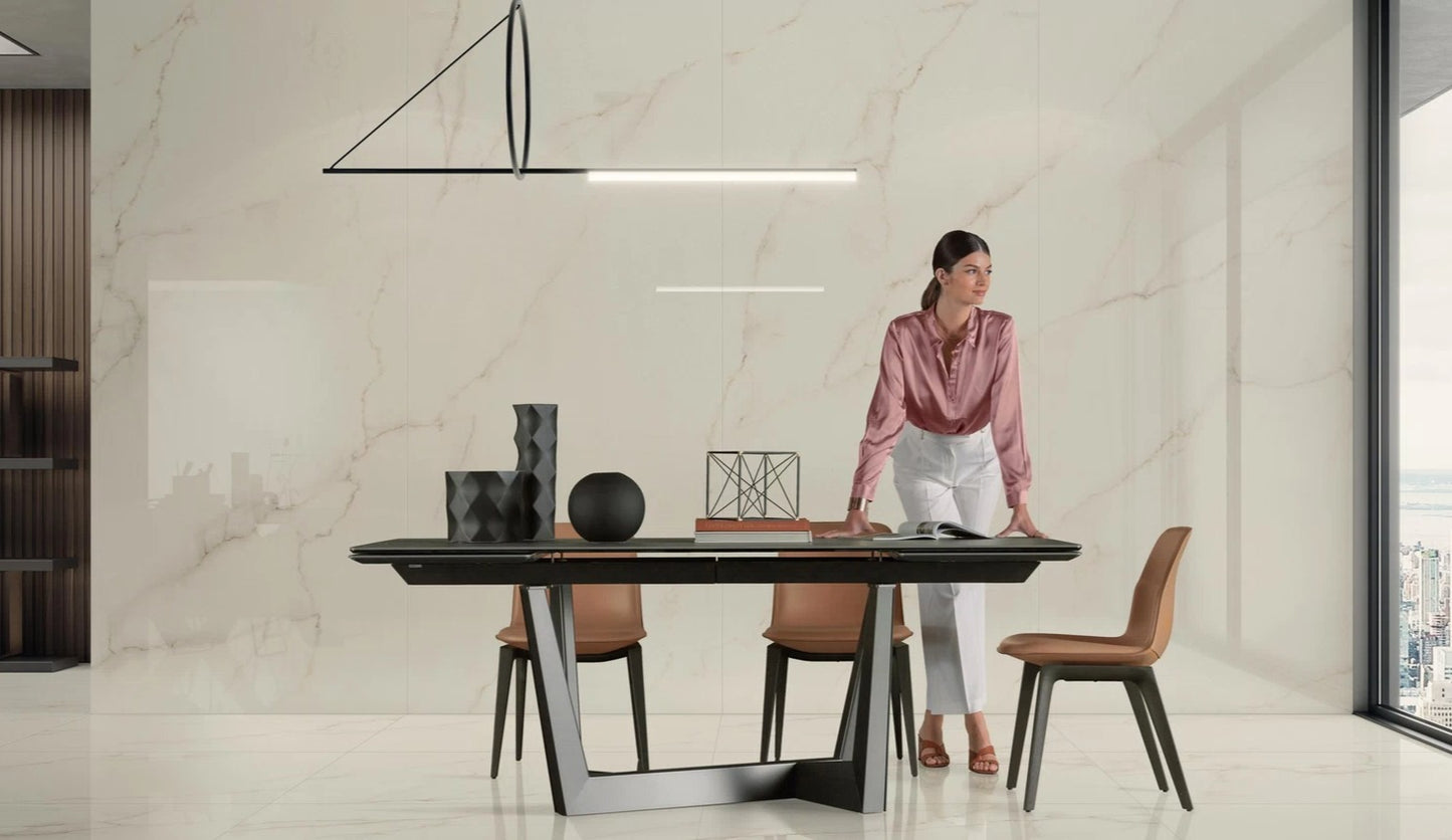 GM-Atlas Concorde HybridSlab™ Calacatta Apuano Rectified Porcelain Slab