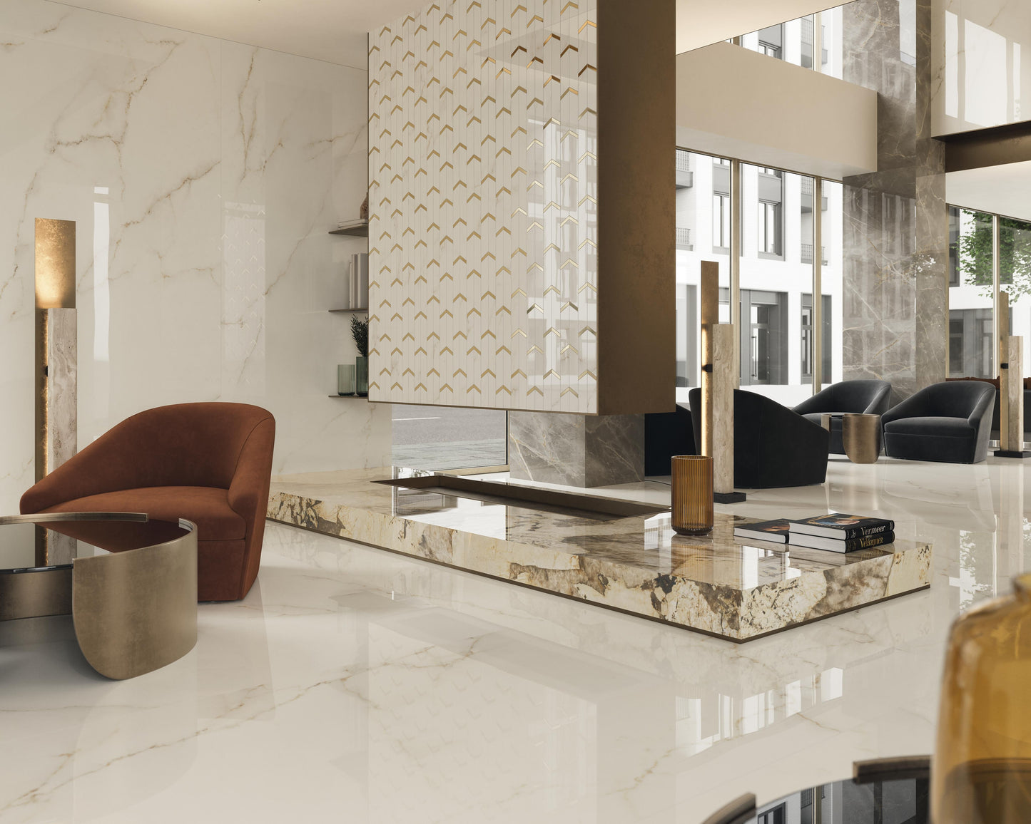 GM-Atlas Concorde HybridSlab™ Calacatta Apuano Rectified Porcelain Slab