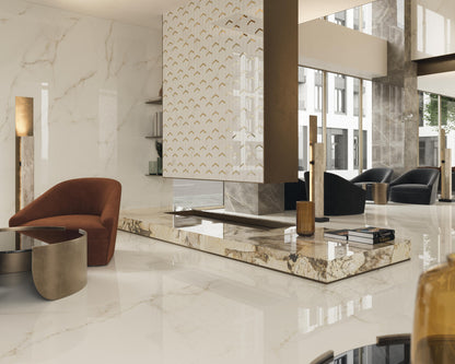 GM-Atlas Concorde HybridSlab™ Calacatta Apuano Rectified Porcelain Slab