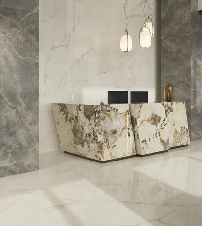 GM-Atlas Concorde HybridSlab™ Calacatta Apuano Rectified Porcelain Slab