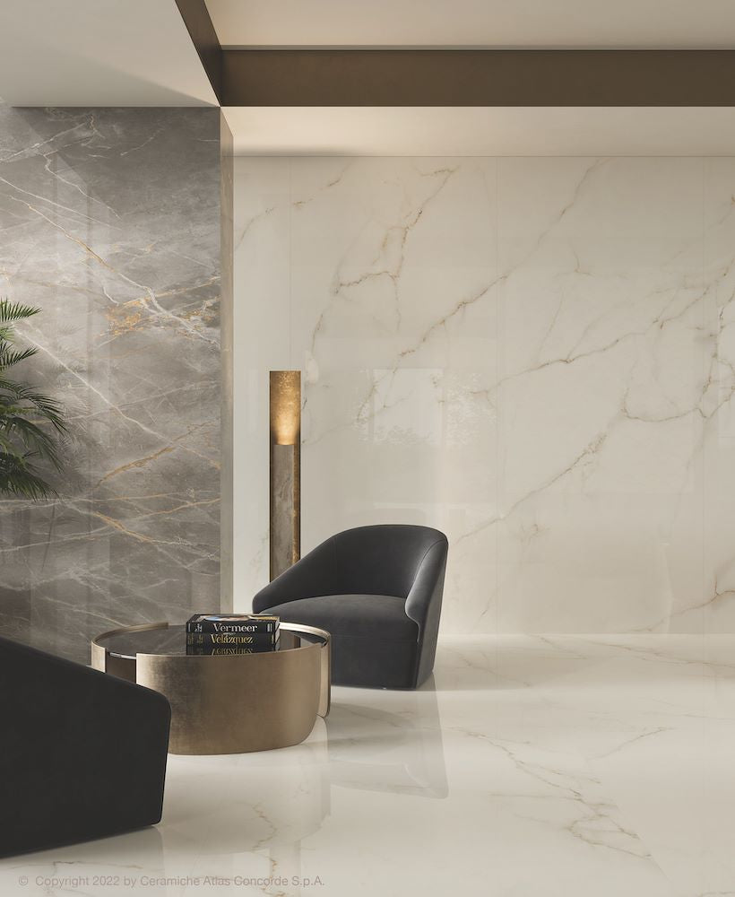 GM-Atlas Concorde HybridSlab™ Calacatta Apuano Rectified Porcelain Slab