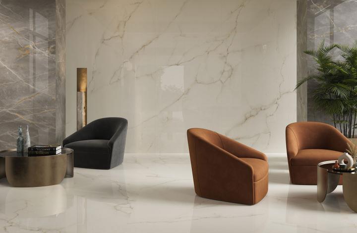 GM-Atlas Concorde HybridSlab™ Calacatta Apuano Rectified Porcelain Slab