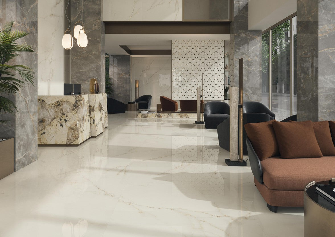 GM-Atlas Concorde HybridSlab™ Calacatta Apuano Rectified Porcelain Slab