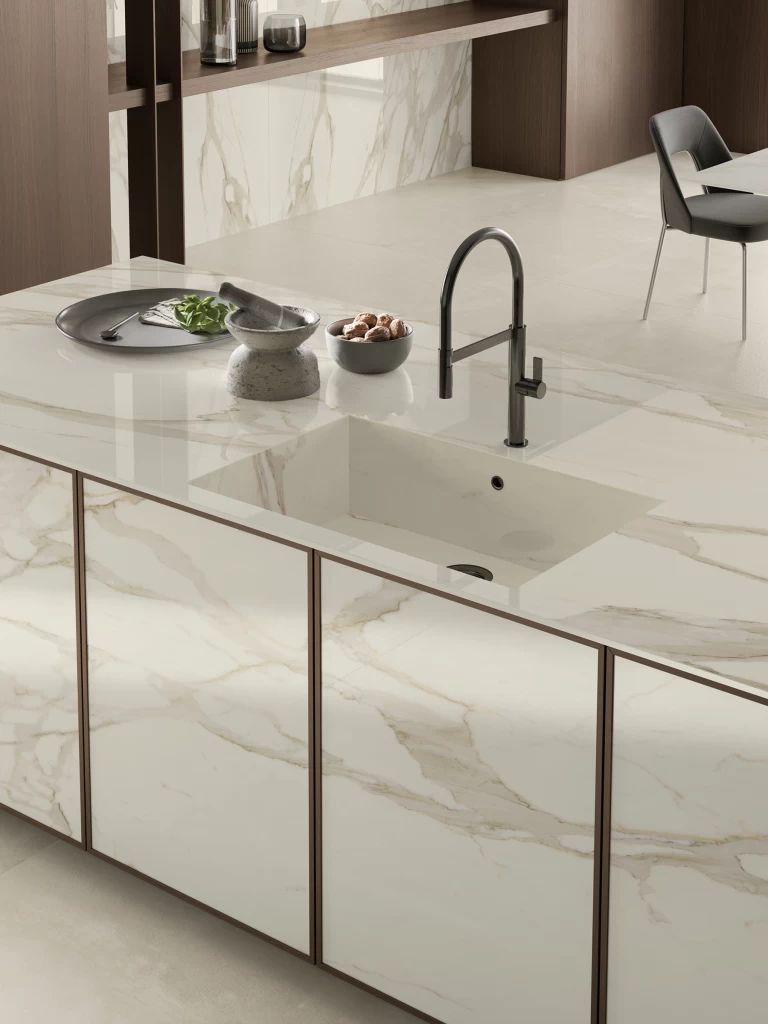 GM-Atlas Concorde HybridSlab™ Calacatta Bernini Rectified Porcelain Slab