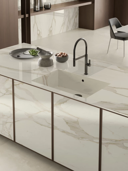 GM-Atlas Concorde HybridSlab™ Calacatta Bernini Rectified Porcelain Slab