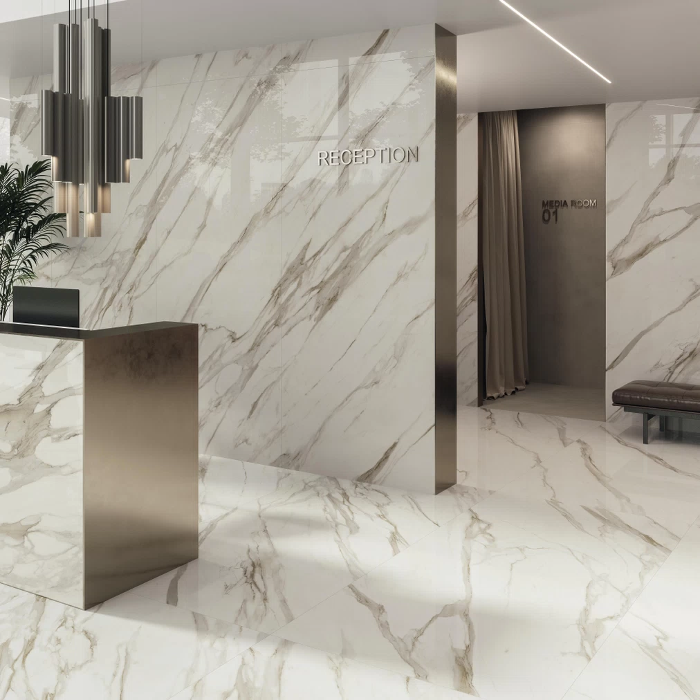 GM-Atlas Concorde HybridSlab™ Calacatta Bernini Rectified Porcelain Slab