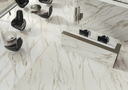 GM-Atlas Concorde HybridSlab™ Calacatta Bernini Rectified Porcelain Slab