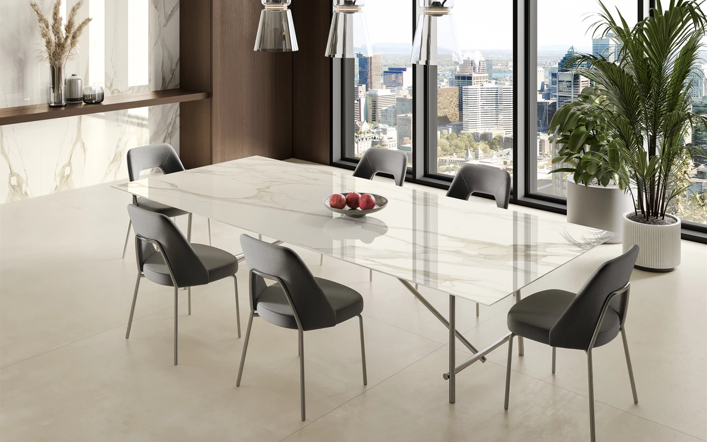GM-Atlas Concorde HybridSlab™ Calacatta Bernini Rectified Porcelain Slab