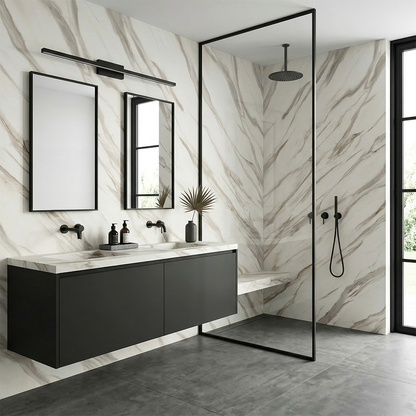 GM-Atlas Concorde HybridSlab™ Calacatta Bernini Rectified Porcelain Slab