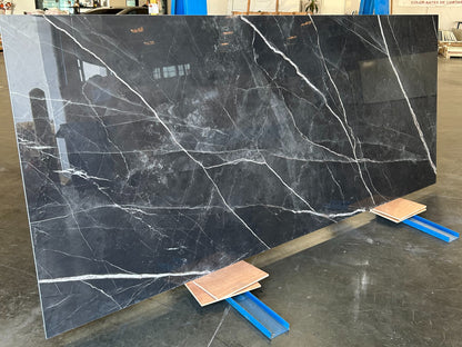 GM-Atlas Concorde HybridSlab™ Calacatta Black Rectified Porcelain Slab