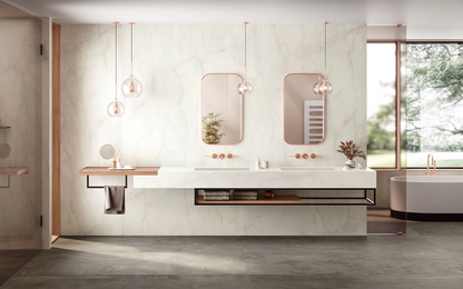 GM-Atlas Concorde HybridSlab™ Calacatta Delicato Rectified Porcelain Slab