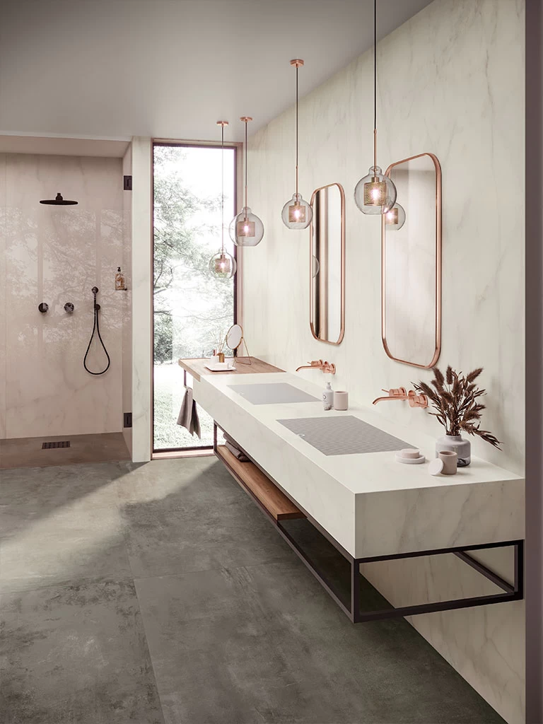 GM-Atlas Concorde HybridSlab™ Calacatta Delicato Rectified Porcelain Slab