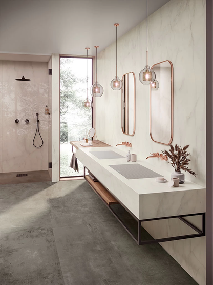 GM-Atlas Concorde HybridSlab™ Calacatta Delicato Rectified Porcelain Slab