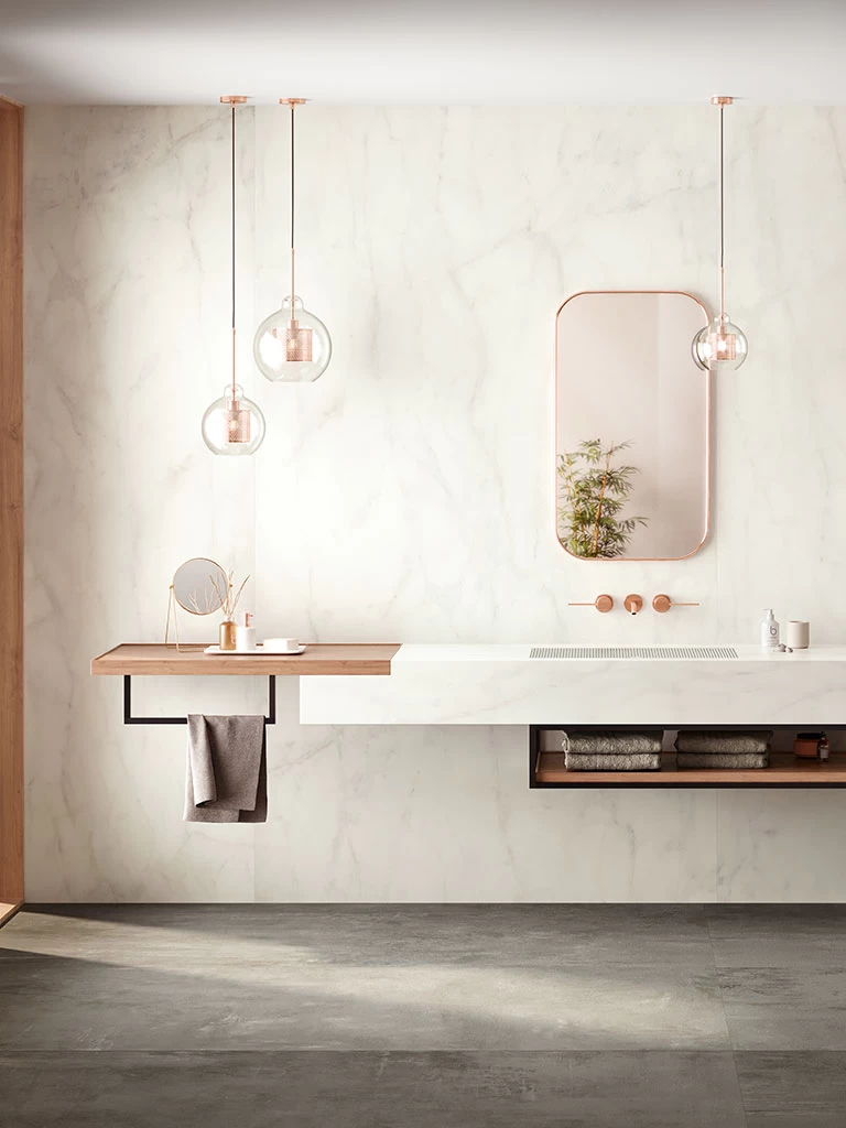 GM-Atlas Concorde HybridSlab™ Calacatta Delicato Rectified Porcelain Slab