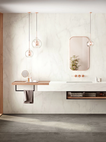 GM-Atlas Concorde HybridSlab™ Calacatta Delicato Rectified Porcelain Slab