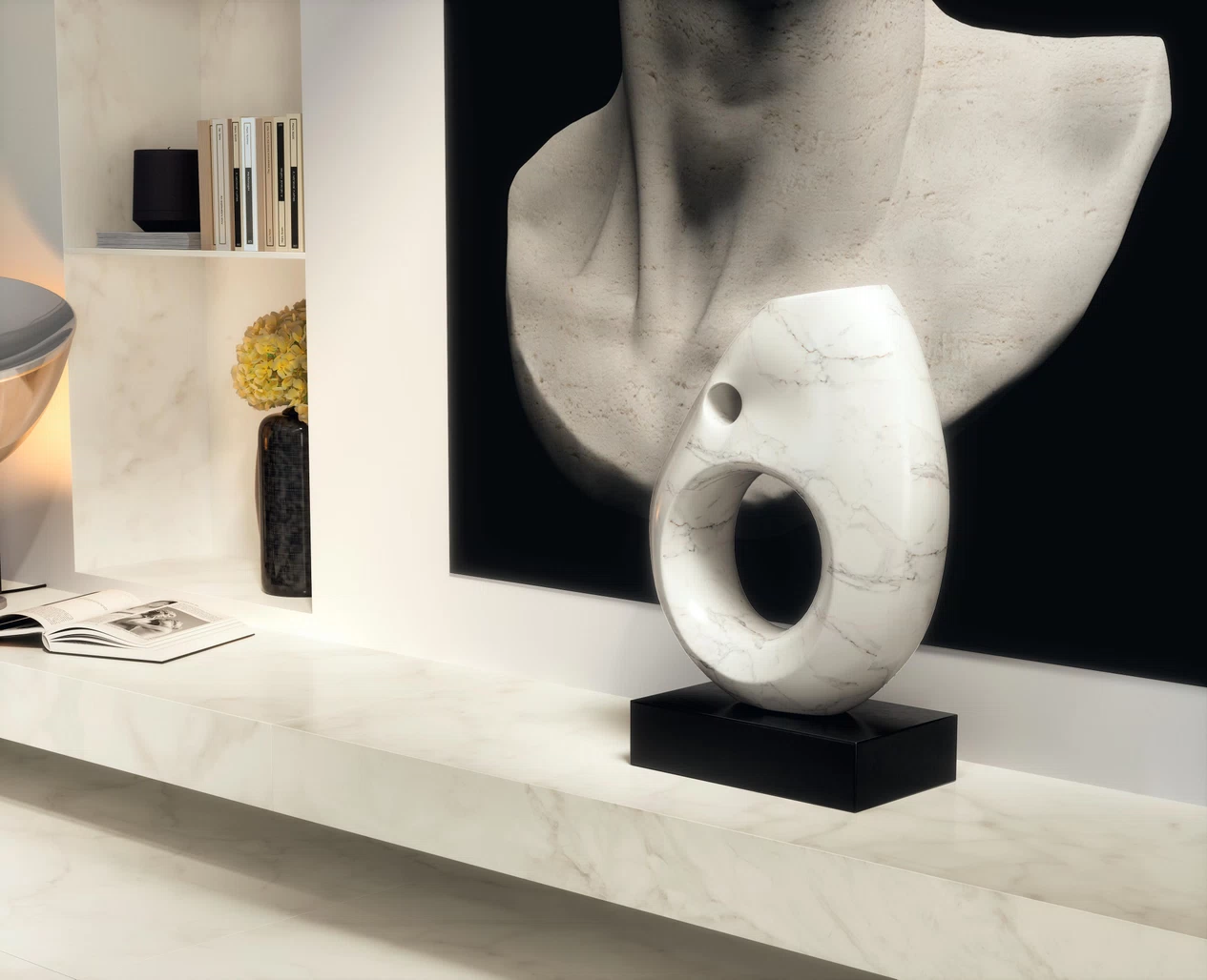GM-Atlas Concorde HybridSlab™ Calacatta Delicato Rectified Porcelain Slab