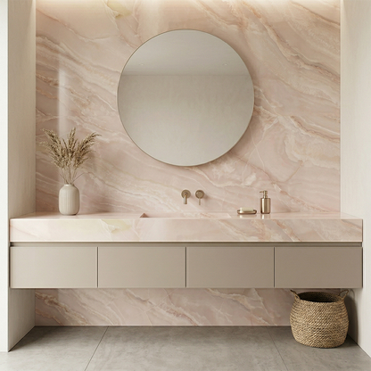 GM-Atlas Concorde HybridSlab™ Onyx Rose Rectified Porcelain Slab