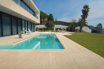GM-Atlas Concorde HybridSlab™ Travertine Sand Rectified Porcelain Slab