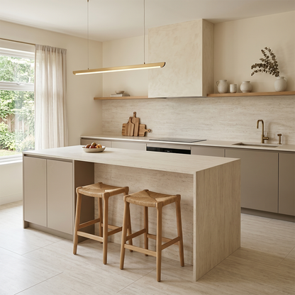 GM-Atlas Concorde HybridSlab™ Travertine Sand Rectified Porcelain Slab