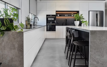 GM-Atlas Plan PorcelainTop™ Light Grey Stone Porcelain Slab