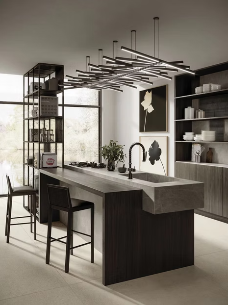 GM-Atlas Plan PorcelainTop™ Light Grey Stone Porcelain Slab