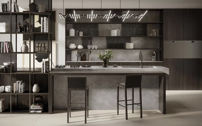 GM-Atlas Plan PorcelainTop™ Light Grey Stone Porcelain Slab