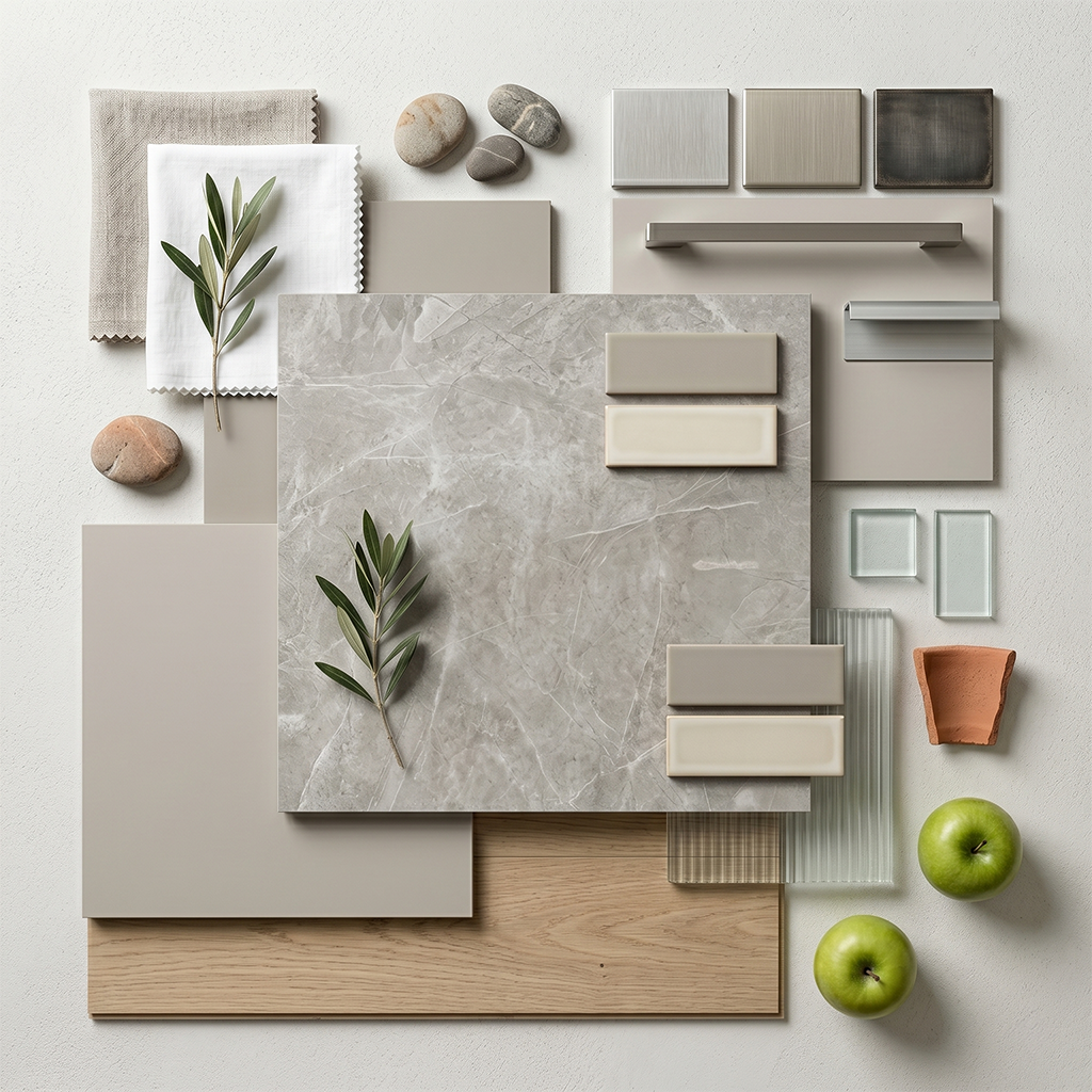 GM-Atlas Plan PorcelainTop™ Light Grey Stone Porcelain Slab
