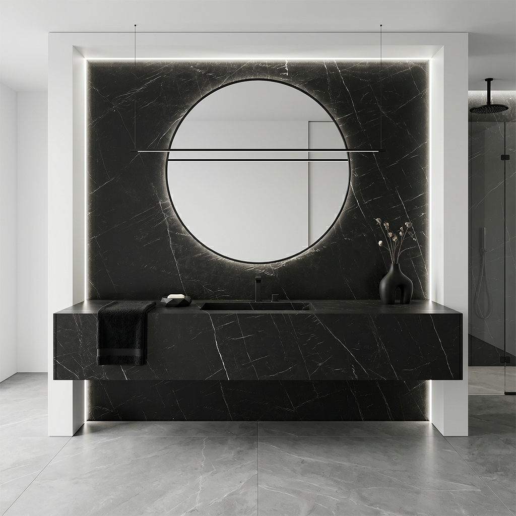 GM-Atlas Plan PorcelainTop™ Nero Marquina Porcelain Slab