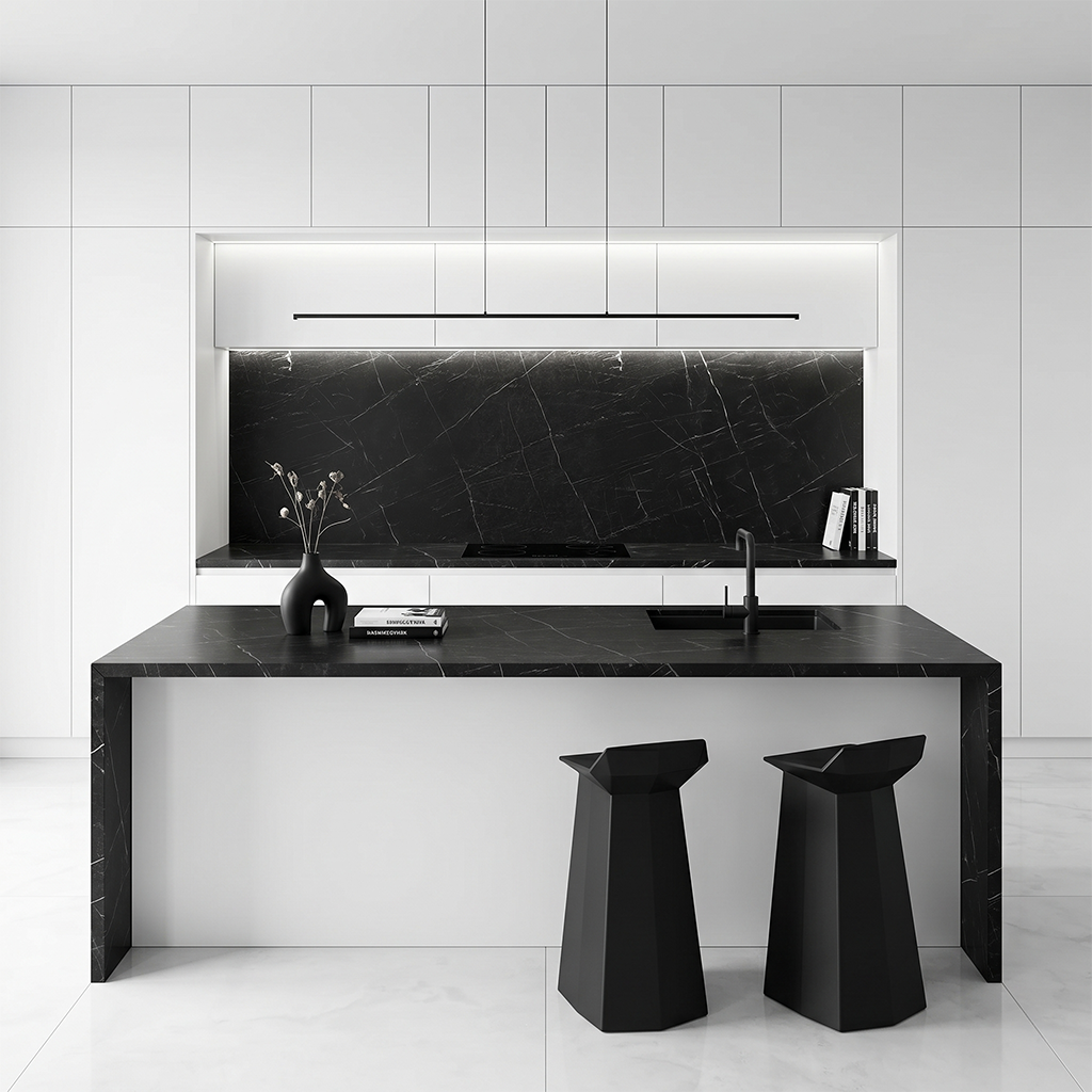 GM-Atlas Plan PorcelainTop™ Nero Marquina Porcelain Slab