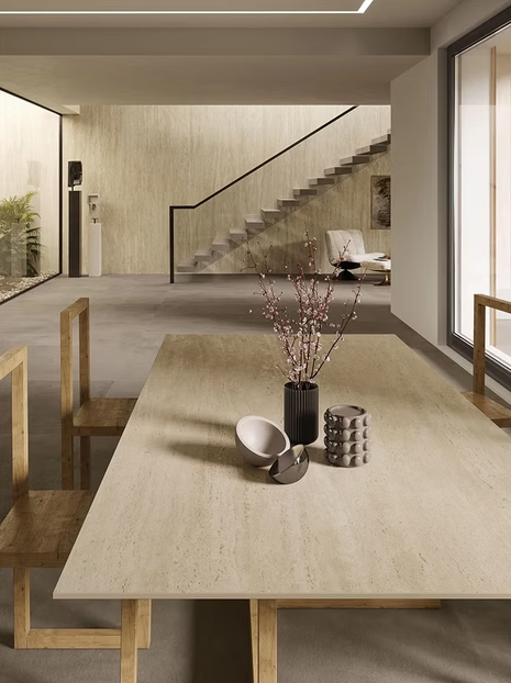 GM-Atlas Plan PorcelainTop™ Travertine Sand Porcelain Slab