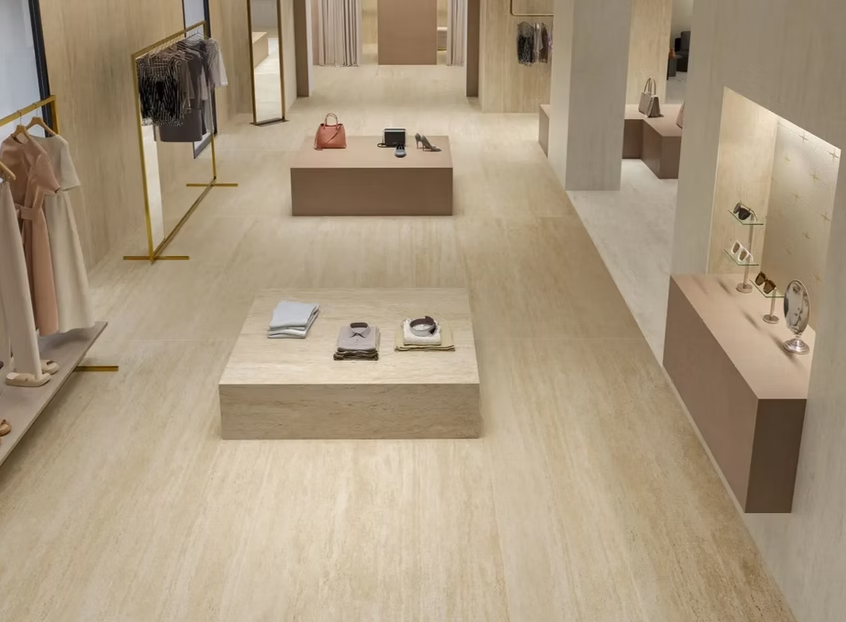 GM-Atlas Plan PorcelainTop™ Travertine Sand Porcelain Slab