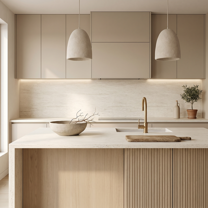 GM-Atlas Plan PorcelainTop™ Travertine White Porcelain Slab